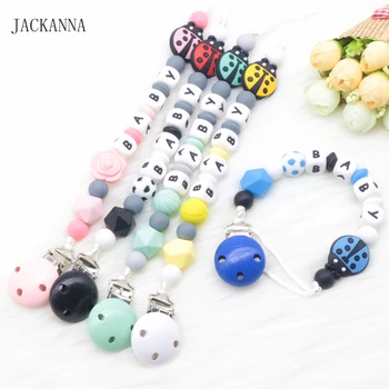 Personalize Name Baby Pacifier Clips Non-toxic Soother Chain Eco-friendly Newborn Attache Sucette DIY Baby Pacifier Holder Chain
Personalize Name Baby Pacifier Clips Non-toxic Soother Chain Eco-friendly Newborn Attache Sucette DIY Baby Pacifier Holder Chain