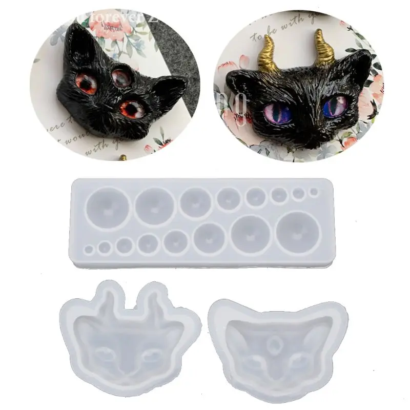 Cartoon Evil Cat Eye Silicone Resin Molds Kit Epoxy Resin Casting Jewelry Tools
Cartoon Evil Cat Eye Silicone Resin Molds Kit Epoxy Resin Casting Jewelry Tools