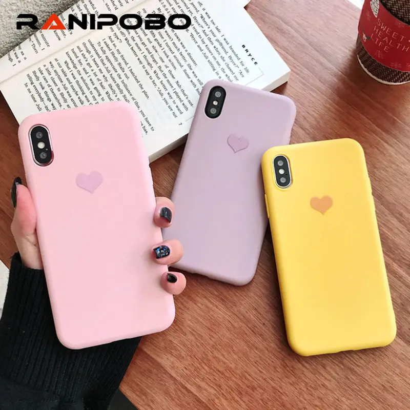 Candy Color Case For iPhone 11 Pro XR XS Max X Love Heart Soft TPU Silicone Phone Cover For iPhone XR 6 6S 7 8 Plus 11 Pro Max 
Candy Color Case For iPhone 11 Pro XR XS Max X Love Heart Soft TPU Silicone Phone Cover For iPhone XR 6 6S 7 8 Plus 11 Pro Max