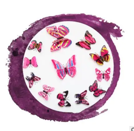 Double Two-layer suit PVC three-dimensional butterfly decorative magnetic tape color simulat 7-12CM wholesale factory outlet
Double Two-layer suit PVC three-dimensional butterfly decorative magnetic tape color simulat 7-12CM wholesale factory outlet