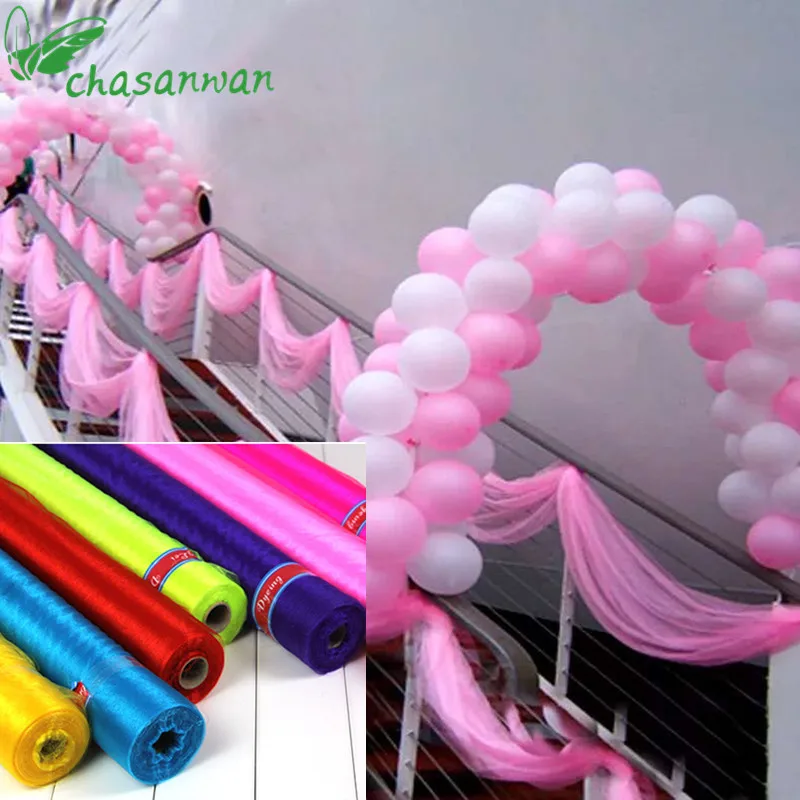 CHASANWAN 30M 75cm Wide High Quality Sheer Crystal Organza Tulle Roll Fabric for Wedding Party Decoration or New Year Decoration
CHASANWAN 30M 75cm Wide High Quality Sheer Crystal Organza Tulle Roll Fabric for Wedding Party Decoration or New Year Decoration