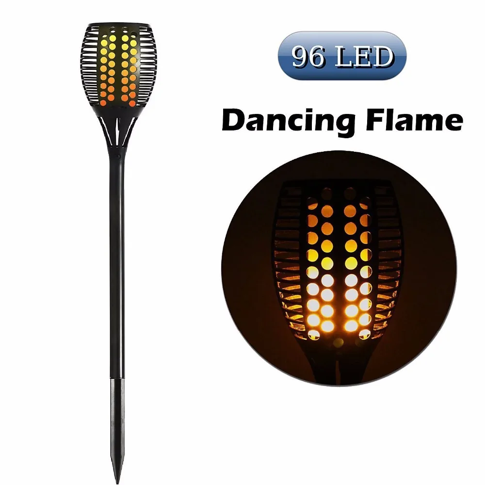 Solar Light,Path Torches Dancing Flame Lighting 96 LED Dusk to Dawn Flickering Torches Outdoor Waterproof garden decorations
Solar Light,Path Torches Dancing Flame Lighting 96 LED Dusk to Dawn Flickering Torches Outdoor Waterproof garden decorations