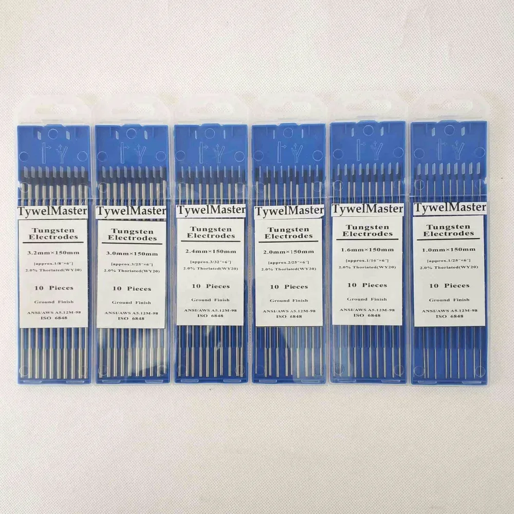 WY20 Tungsten Electrode Tig Welding Rod 150mm(6") 10pcs/Pack 2% Yttrium Full Range Available for Welding Machine
WY20 Tungsten Electrode Tig Welding Rod 150mm(6") 10pcs/Pack 2% Yttrium Full Range Available for Welding Machine