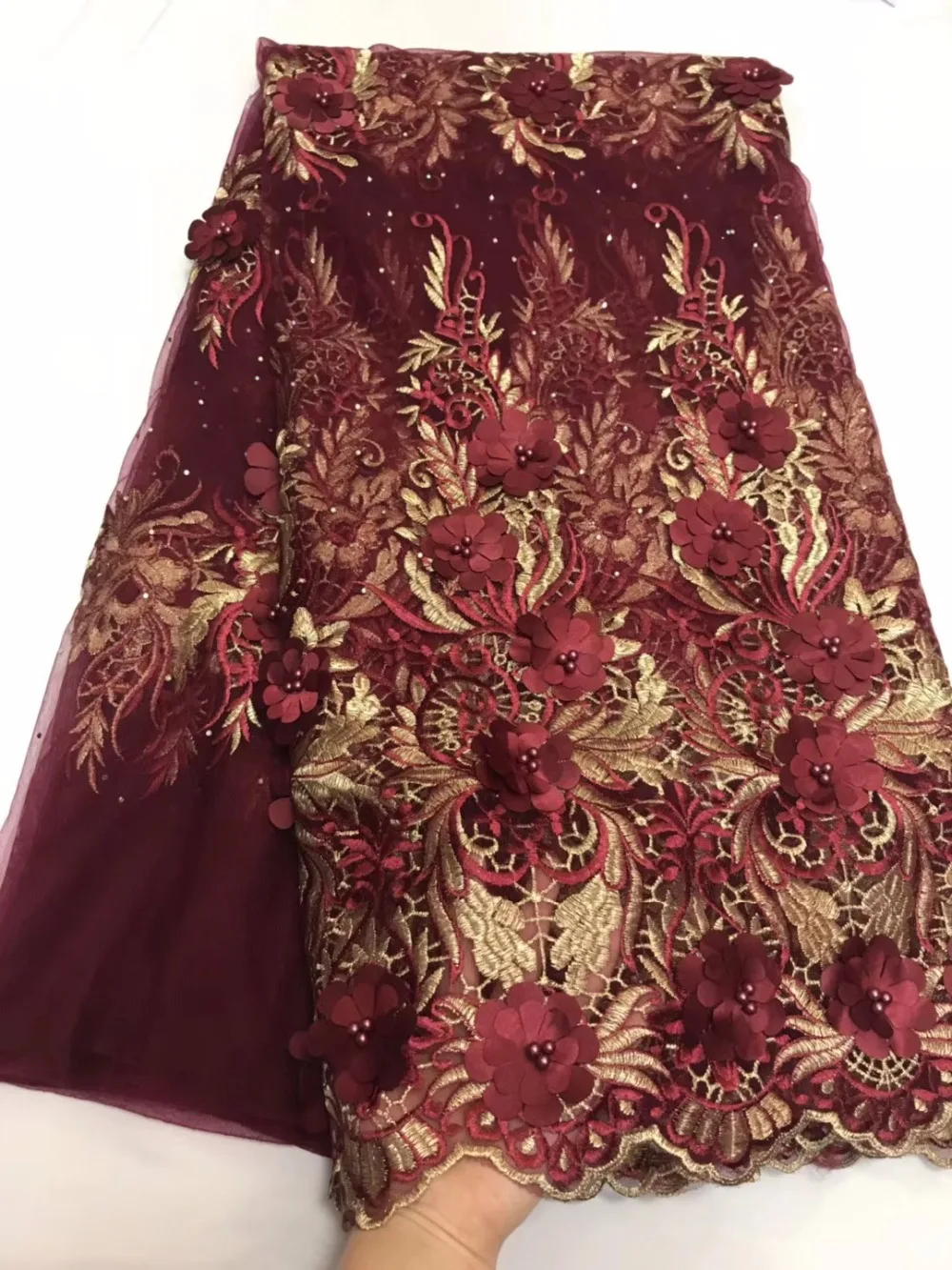 latest African lace fabrics 2018 high quality French net embroidery lace tulle fabric with 3 d flower dress
latest African lace fabrics 2018 high quality French net embroidery lace tulle fabric with 3 d flower dress