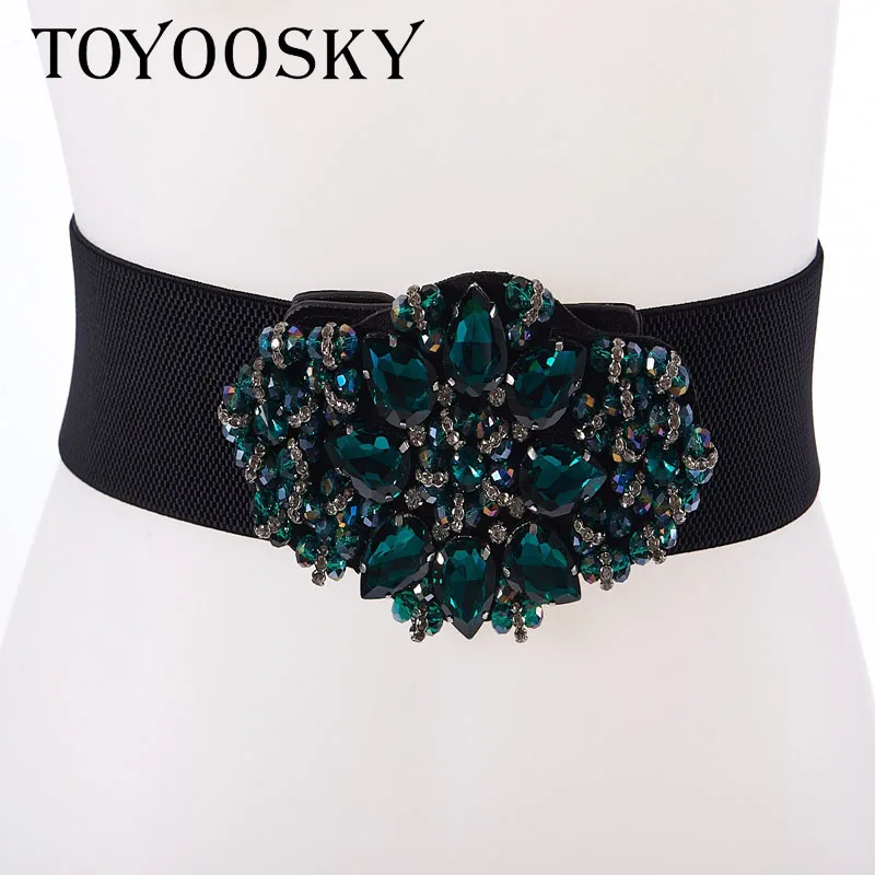2018 Big Rhinestone Belts Crystal shiny Style retro wide crystal Waistband short Multi-Colored designer elastic belt TOYOOSKY
2018 Big Rhinestone Belts Crystal shiny Style retro wide crystal Waistband short Multi-Colored designer elastic belt TOYOOSKY