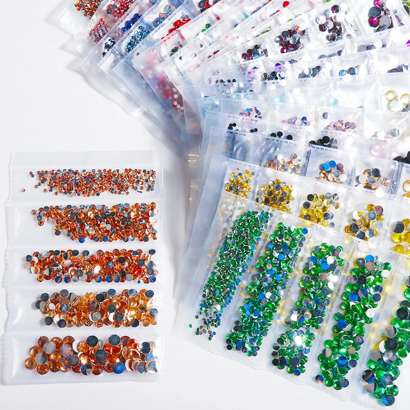 T-TIAO CLUB 1000PCS/Pack Colorful Crystal AB Mix Nail Art Decorations Multi-size Flat Back Glass 3D Nail Rhinestone Nail Art
T-TIAO CLUB 1000PCS/Pack Colorful Crystal AB Mix Nail Art Decorations Multi-size Flat Back Glass 3D Nail Rhinestone Nail Art