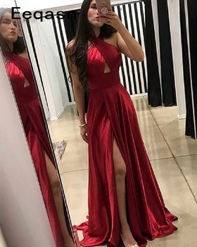 Elegant Burgundy Long Dress Evening Dresses 2020 High Slit A Line Formal Occasion Women Prom Dresses Sexy Plus Size
Elegant Burgundy Long Dress Evening Dresses 2020 High Slit A Line Formal Occasion Women Prom Dresses Sexy Plus Size