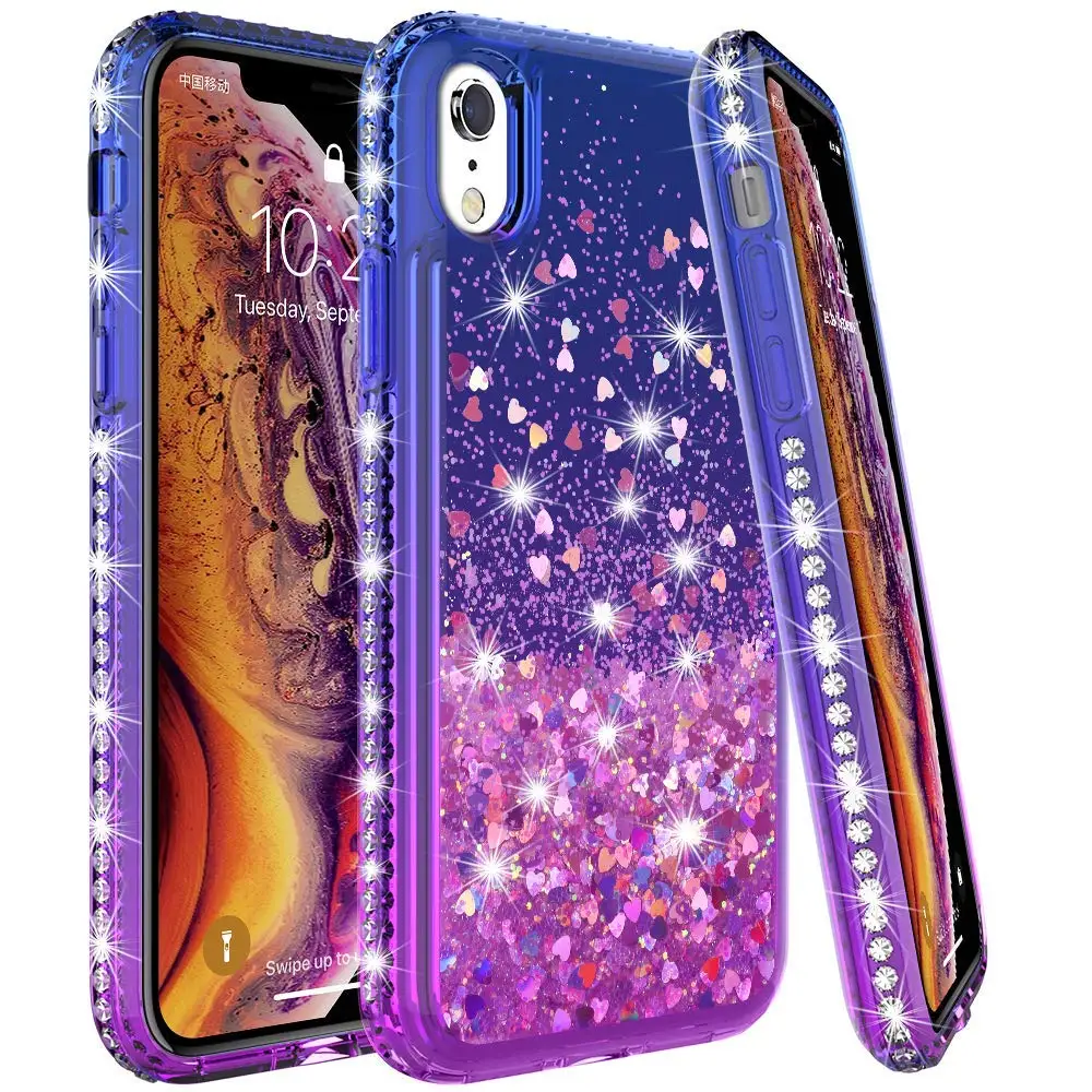 for iPhone XR XS Max Case,Gradient Quicksand Glitter Liquid Floating Flowing Sparkle Flexible TPU Bling Diamond Clear Protective
for iPhone XR XS Max Case,Gradient Quicksand Glitter Liquid Floating Flowing Sparkle Flexible TPU Bling Diamond Clear Protective