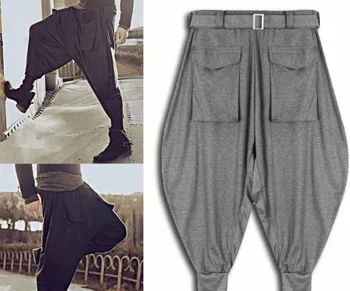 Winter Men's cross-pants loose pants harem pants ankle length trousers dancer foot pant Nightclub singers costumes !
Winter Men's cross-pants loose pants harem pants ankle length trousers dancer foot pant Nightclub singers costumes !