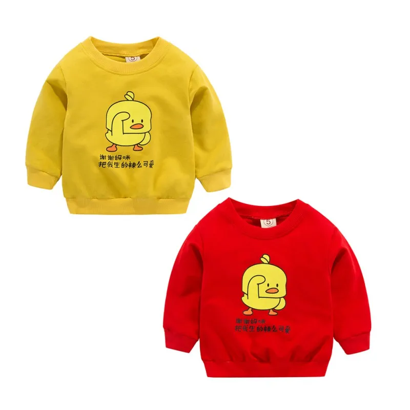 2019 New Arrival Baby Boys Girls Sweatshirts Spring Autumn Children Duckling Red Long Sleeves Sweater Kids T-shirt Clothes
2019 New Arrival Baby Boys Girls Sweatshirts Spring Autumn Children Duckling Red Long Sleeves Sweater Kids T-shirt Clothes