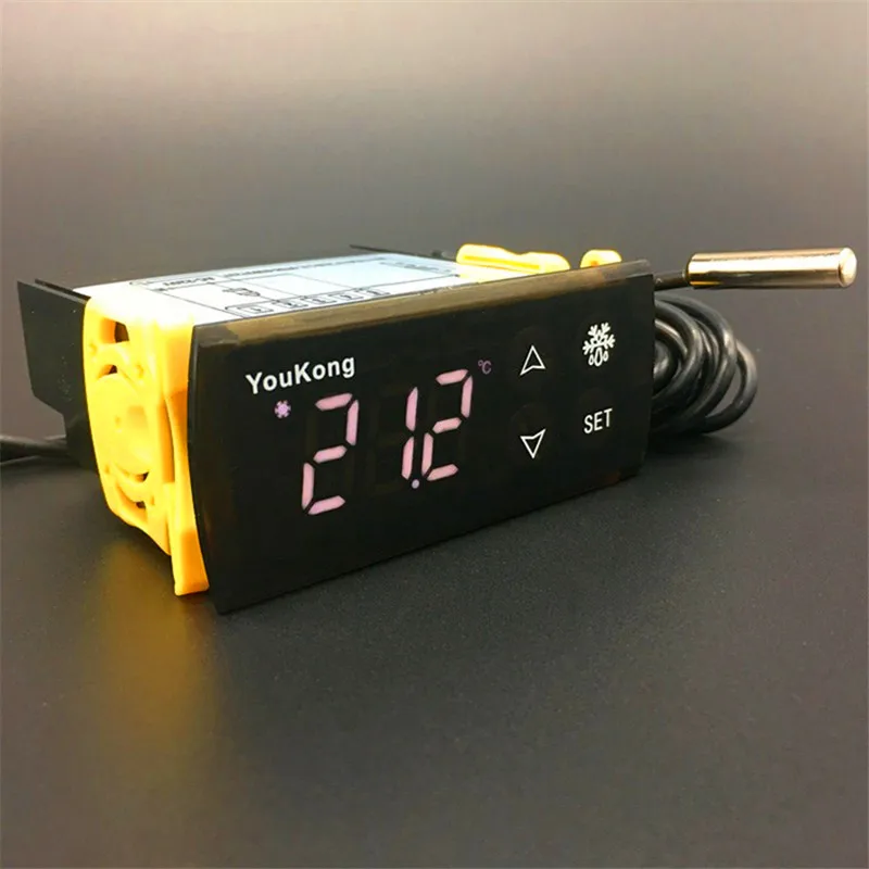 YK-601 intelligent digital thermostat electronic temperature control table refrigeration heating controller 110V 220V
YK-601 intelligent digital thermostat electronic temperature control table refrigeration heating controller 110V 220V