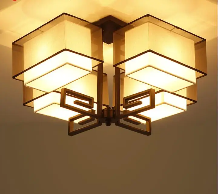 Фото Новая потолочная лампа в китайском стиле современное освещение для гостиной