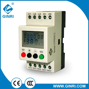 GINRI JVR800-2 Voltage Relay LCD Display Overvoltage/Undervoltage Phase Failure Sequence Three Phase Voltage Monitoring Relay
GINRI JVR800-2 Voltage Relay LCD Display Overvoltage/Undervoltage Phase Failure Sequence Three Phase Voltage Monitoring Relay