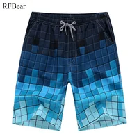 RFBear Brand Men's Board Shorts Beach Shorts 2018 Summer New Fashion Print Shorts High Quality Active Wear image
