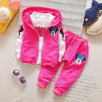 Baby Kids Girls Minnie Clothing Set Children Autumn 3 Pcs Sets Hooded Jacket Coat Vest Suits Cotton Boys Cartoon Clothes
Baby Kids Girls Minnie Clothing Set Children Autumn 3 Pcs Sets Hooded Jacket Coat Vest Suits Cotton Boys Cartoon Clothes