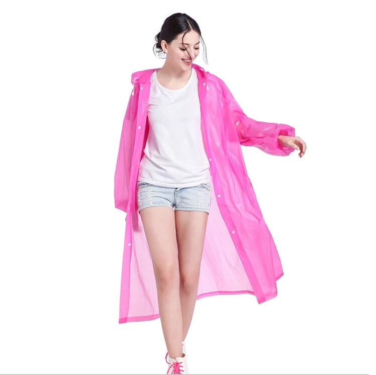EVA Women Raincoat Thickened Waterproof Rain Coat Women Clear Transparent Camping Waterproof Rainwear Suit
EVA Women Raincoat Thickened Waterproof Rain Coat Women Clear Transparent Camping Waterproof Rainwear Suit