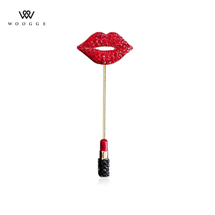2018 Fashion Jewelry Korean Enamel Pin Metal Crystal Lip Lipstick Brooch Lapel Pin Men Brooch Long Rhinestone Brooches For Women
2018 Fashion Jewelry Korean Enamel Pin Metal Crystal Lip Lipstick Brooch Lapel Pin Men Brooch Long Rhinestone Brooches For Women