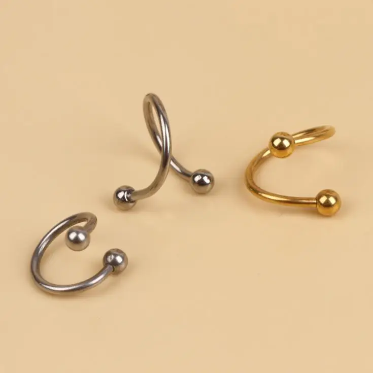 Charming Body Piercing Jewelry 1pcs Fashion Spiral Nose Lip Ear Ring Gold Silver Plated Body-0047
Charming Body Piercing Jewelry 1pcs Fashion Spiral Nose Lip Ear Ring Gold Silver Plated Body-0047