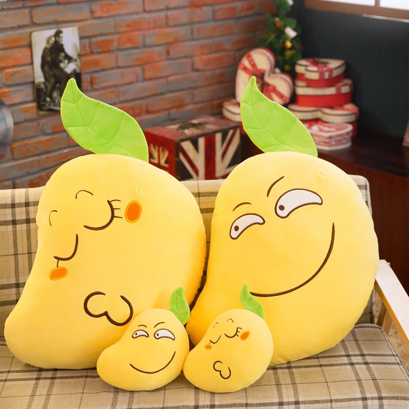 Плюшевая игрушка Candice guo набивная кукла забавная форма фруктов Желтая подушка с