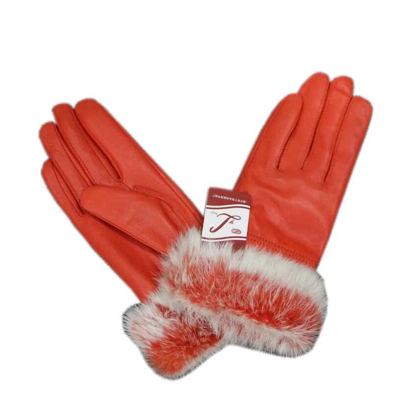 2019 Winter Rabbit Fur Genuine Leather Gloves Women Feminino Real Sheepskin Finger Black/Brown Motorcycl Mittens Guantes Mujer
2019 Winter Rabbit Fur Genuine Leather Gloves Women Feminino Real Sheepskin Finger Black/Brown Motorcycl Mittens Guantes Mujer
