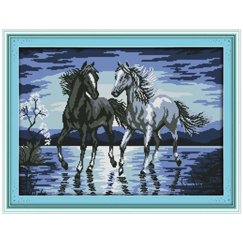 Horses Travel Toge8ther Counted Cross Stitch 11 14CT Cross Stitch Sets animals Cross-stitch Kits Embroidery Needlework
Horses Travel Toge8ther Counted Cross Stitch 11 14CT Cross Stitch Sets animals Cross-stitch Kits Embroidery Needlework