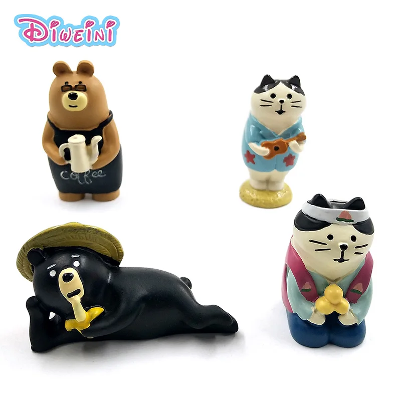 Japan Animation Decole Series White Cat Black Bear Model Miniature Figurine home Garden action Figures Decoration Girl toy gift
Japan Animation Decole Series White Cat Black Bear Model Miniature Figurine home Garden action Figures Decoration Girl toy gift
