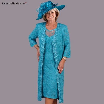 Turquoise Lace Mother of the Bride Dresses new with Wrap Plus Size Tea Length Wedding Party Gownsvestido madre de la novia
Turquoise Lace Mother of the Bride Dresses new with Wrap Plus Size Tea Length Wedding Party Gownsvestido madre de la novia