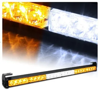 White Amber 24 LED 27" Emergency Traffic Advisor Flash Strobe Light Bar Warning 24 LED Yellow Flashing Lamp
White Amber 24 LED 27" Emergency Traffic Advisor Flash Strobe Light Bar Warning 24 LED Yellow Flashing Lamp