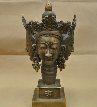 14'' China Tibet Four Faces Guanyin Kwan-yin Buddha BRASS Statue wholesale BRASS Arts outlets
14'' China Tibet Four Faces Guanyin Kwan-yin Buddha BRASS Statue wholesale BRASS Arts outlets