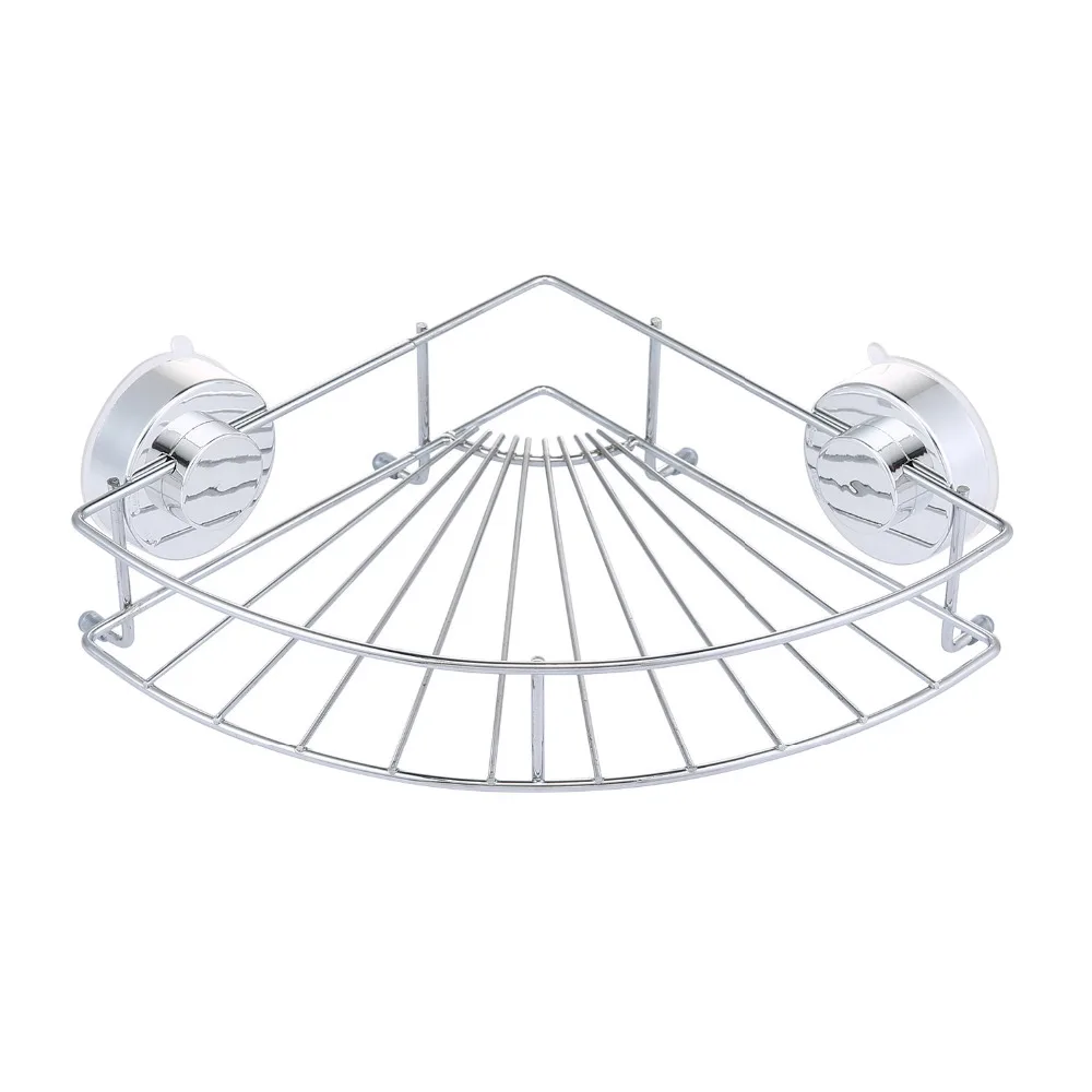 Kitchen Bathroom Corner Storage Holders Racks Stainless Steel Vacuum Suction Cup Wall Mounted Type Storage Rack
Kitchen Bathroom Corner Storage Holders Racks Stainless Steel Vacuum Suction Cup Wall Mounted Type Storage Rack