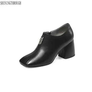 2019 women's spring and autumn shoes thick high heels fashion women genuine leather shoes first layer of cowhide pumps
2019 women's spring and autumn shoes thick high heels fashion women genuine leather shoes first layer of cowhide pumps