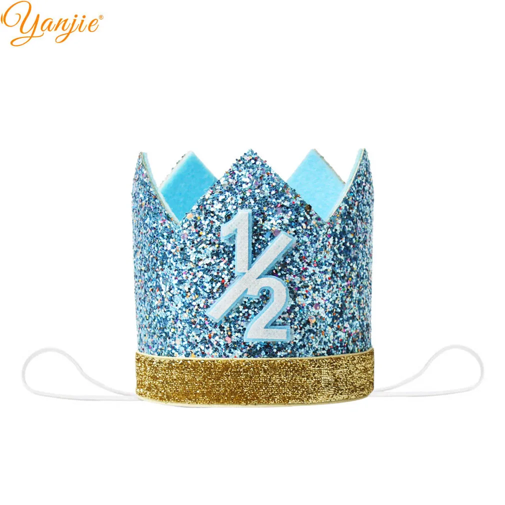 4'' Princess Crown Chunky Glitter Boy/Girl 1st 1/2th Birthday Crown Party Headband For Girls Hat Hair Accessories 2019 Headwear
4'' Princess Crown Chunky Glitter Boy/Girl 1st 1/2th Birthday Crown Party Headband For Girls Hat Hair Accessories 2019 Headwear