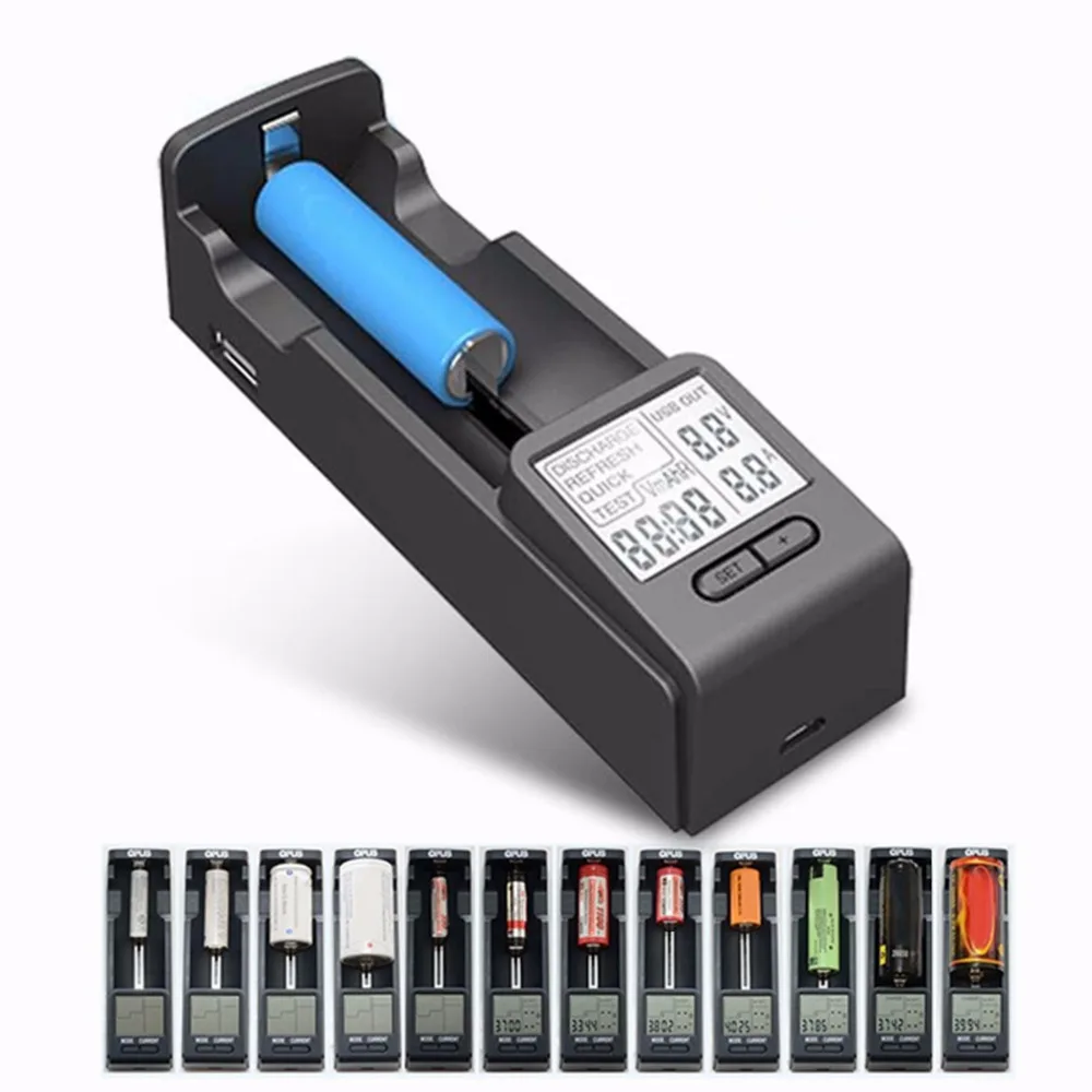 

New Opus BT-C100 Intelligent Digital LCD Multifunction Li-ion NiMh Battery Charger USB Cable design by BT-C3100 factory