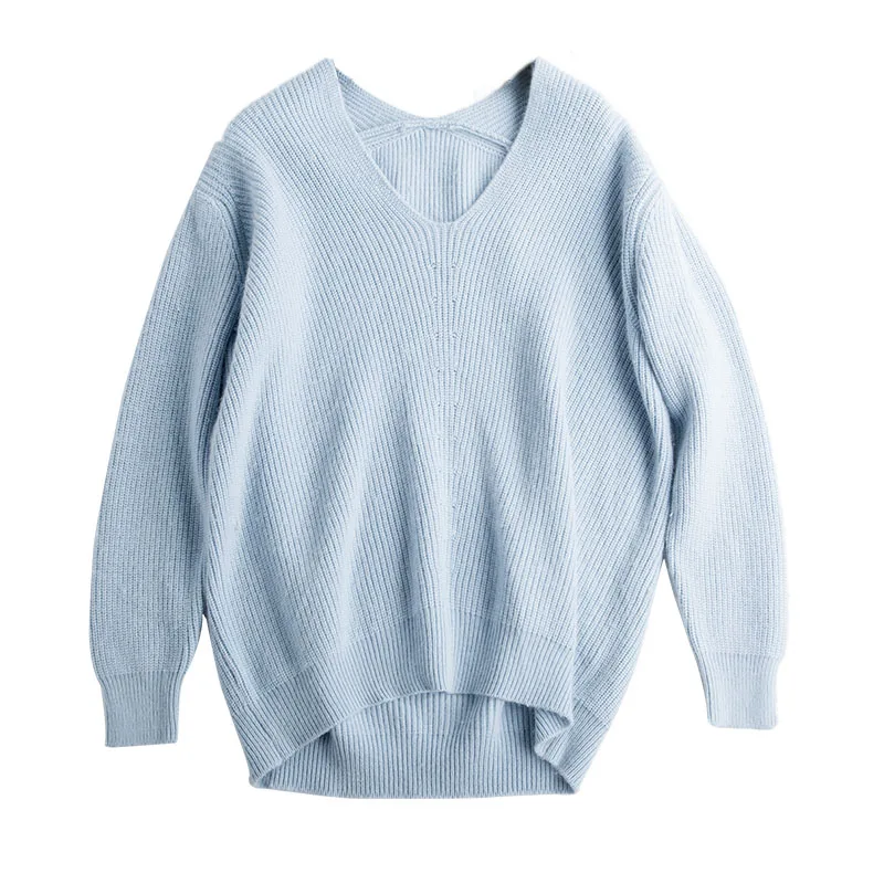 TAILOR SHEEP autumn winter new cashmere sweater female V-neck loose large size lazy knit bottoming bat shirt pullover women
TAILOR SHEEP autumn winter new cashmere sweater female V-neck loose large size lazy knit bottoming bat shirt pullover women