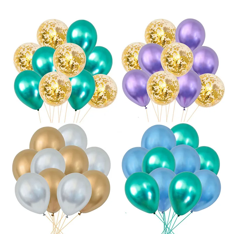 10Pcs 12inch Metallic Confetti Mix Air Balloons Baby Shower Inflatable Ball Balloons for Birthday Wedding Party Balloon Supplies
10Pcs 12inch Metallic Confetti Mix Air Balloons Baby Shower Inflatable Ball Balloons for Birthday Wedding Party Balloon Supplies