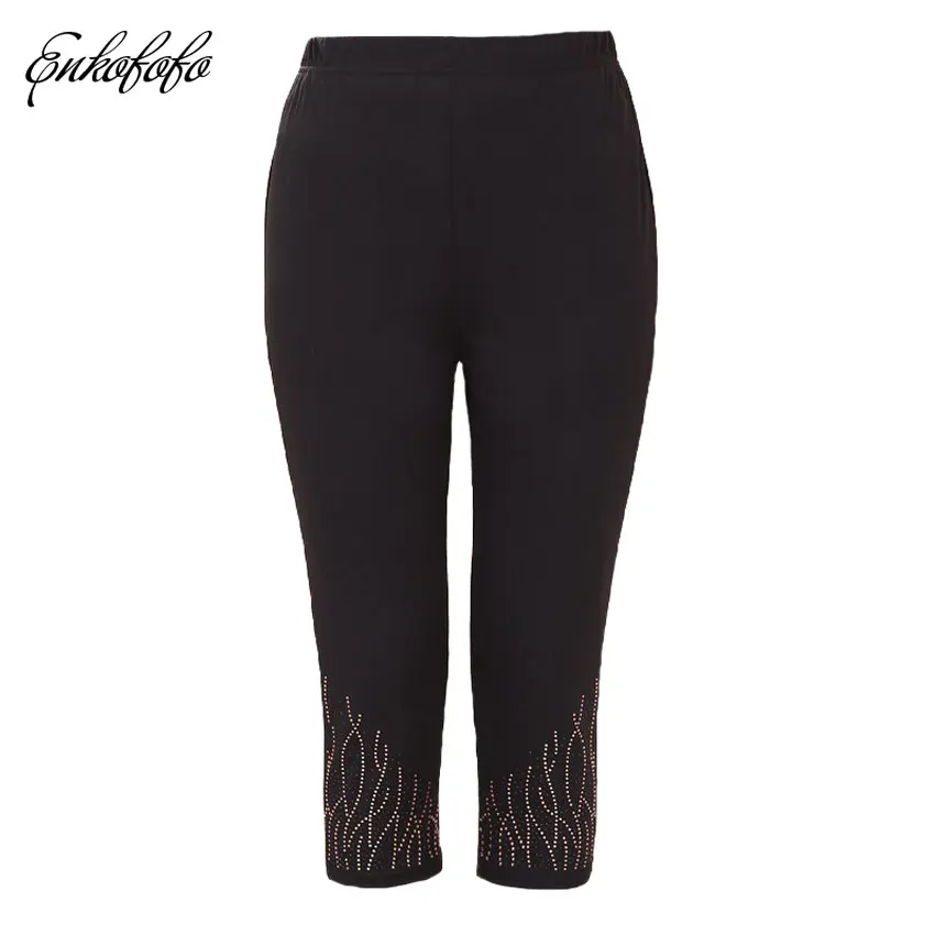 women capris harem pants cuffs khaki trousers spring summer diamonds elastic waist female calf-length tight legs pant plus size
women capris harem pants cuffs khaki trousers spring summer diamonds elastic waist female calf-length tight legs pant plus size