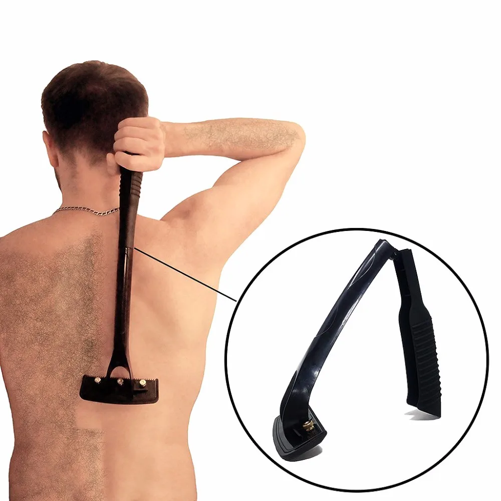 Back Hair Shaving Razor Body Secure Hairs Shaver Removal with 5 Double Edge Blades Hair Removal Hot! Black,Blue,Gray
Back Hair Shaving Razor Body Secure Hairs Shaver Removal with 5 Double Edge Blades Hair Removal Hot! Black,Blue,Gray