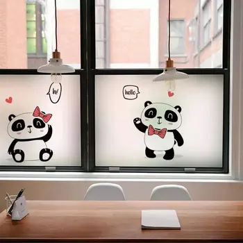 Cartoon panda window Stickers Stained Glass Film electrostatic Custom Privacy kitchen kids room Self-Adhesive decorative films
Cartoon panda window Stickers Stained Glass Film electrostatic Custom Privacy kitchen kids room Self-Adhesive decorative films