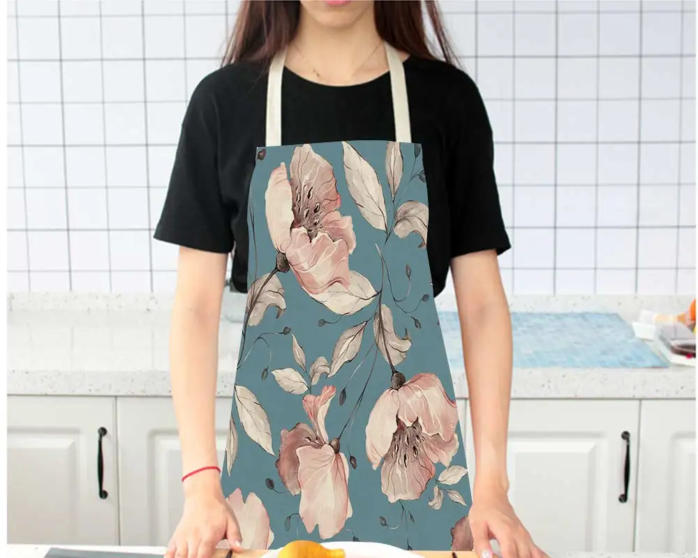 Fashion Printed Eco-friendly Flower Design Fine Sewing Multi Color Cleaning Sleeveless Back Tie Linen Apron For Women
Fashion Printed Eco-friendly Flower Design Fine Sewing Multi Color Cleaning Sleeveless Back Tie Linen Apron For Women