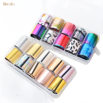 10pcs Mixed Design Holographic Nail Foil Set Starry Sky Nail Art Transfer Sticker For Manicure UV Gel Nail Wrap Decals Tools
10pcs Mixed Design Holographic Nail Foil Set Starry Sky Nail Art Transfer Sticker For Manicure UV Gel Nail Wrap Decals Tools