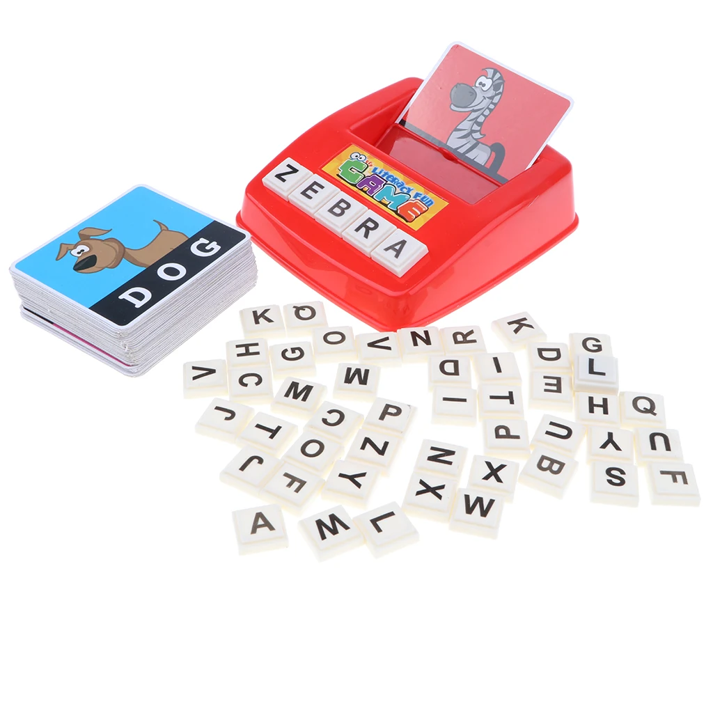 Alphabet Letters Card Word Matching Game - Kids Learn English Language ABC Educational Learning Literacy Kid Toy Gift