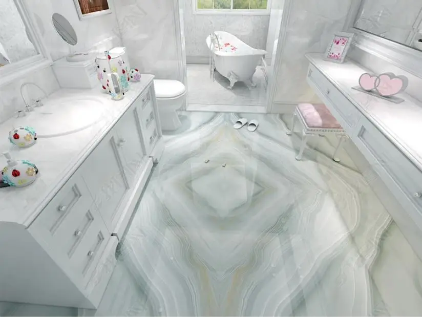 Фото Новинка виниловый пол мраморные 3d обои гостиная спальня напольная живопись