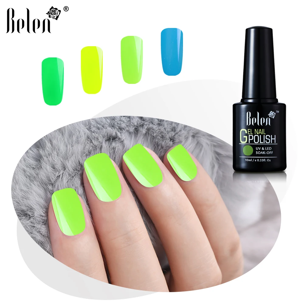 Belen Fluorescent Colours Gel Nail Polish Soak Off UV LED Nail Varnish Pedicure Primer Gel Polish Nail Art Salon Manicure 10ML
Belen Fluorescent Colours Gel Nail Polish Soak Off UV LED Nail Varnish Pedicure Primer Gel Polish Nail Art Salon Manicure 10ML