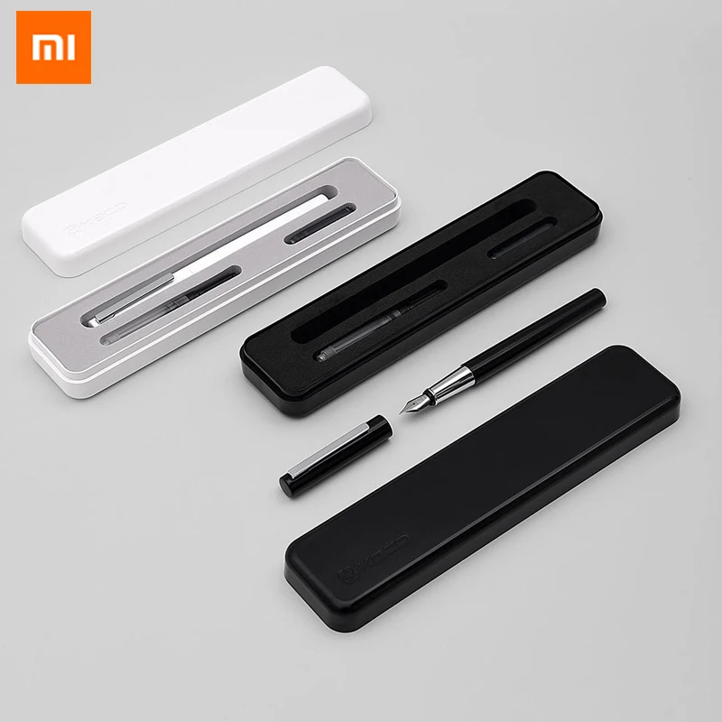 Xiaomi Mijia KACO Luxury Black and White Fountain Pen Set 0.3mm EF Nib Steel Ink Pens for Simple Business Gift Free Shipping
Xiaomi Mijia KACO Luxury Black and White Fountain Pen Set 0.3mm EF Nib Steel Ink Pens for Simple Business Gift Free Shipping