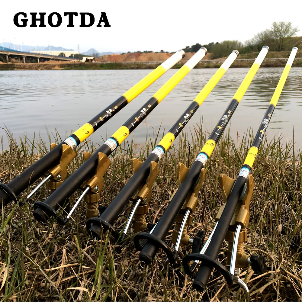 GHOTDA Stream Fishing Rod 2.7m 3.6m 4.5m 5.4m 6.3m Spinning Fishing Rod Hard Telescopic Fishing Rod Hand Rod
GHOTDA Stream Fishing Rod 2.7m 3.6m 4.5m 5.4m 6.3m Spinning Fishing Rod Hard Telescopic Fishing Rod Hand Rod