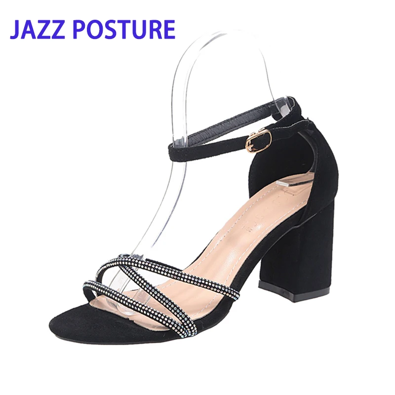 Open toe thick with high heel sandals crystal buckle buckle summer women's shoes women's high heel sandals black beige y374
Open toe thick with high heel sandals crystal buckle buckle summer women's shoes women's high heel sandals black beige y374