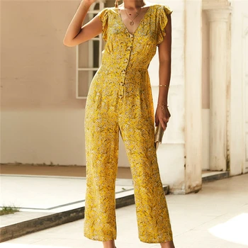 Boho Womens Floral Jumpsuits High Street Lady Holiday Long Playsuits Ruffles Sleeveless Beach Jumpsuit Romper Trousers Women New
Boho Womens Floral Jumpsuits High Street Lady Holiday Long Playsuits Ruffles Sleeveless Beach Jumpsuit Romper Trousers Women New