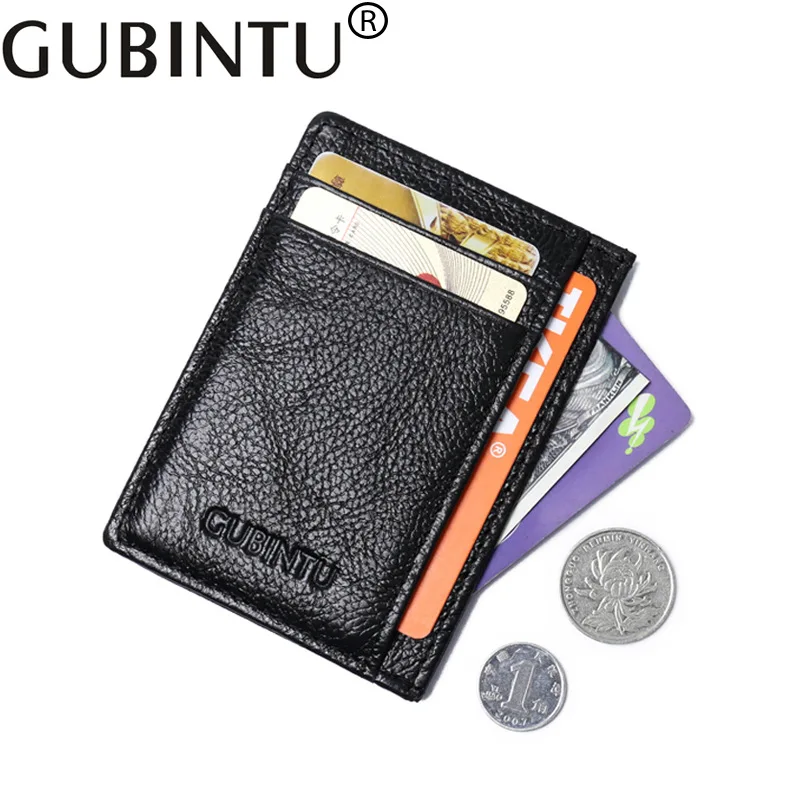 GUBINTU Famous Brand Male Carteira Genuine Leather Credit Card Holder Business Organizer Men Wallet Solid Men Purse ID Card Hold
GUBINTU Famous Brand Male Carteira Genuine Leather Credit Card Holder Business Organizer Men Wallet Solid Men Purse ID Card Hold