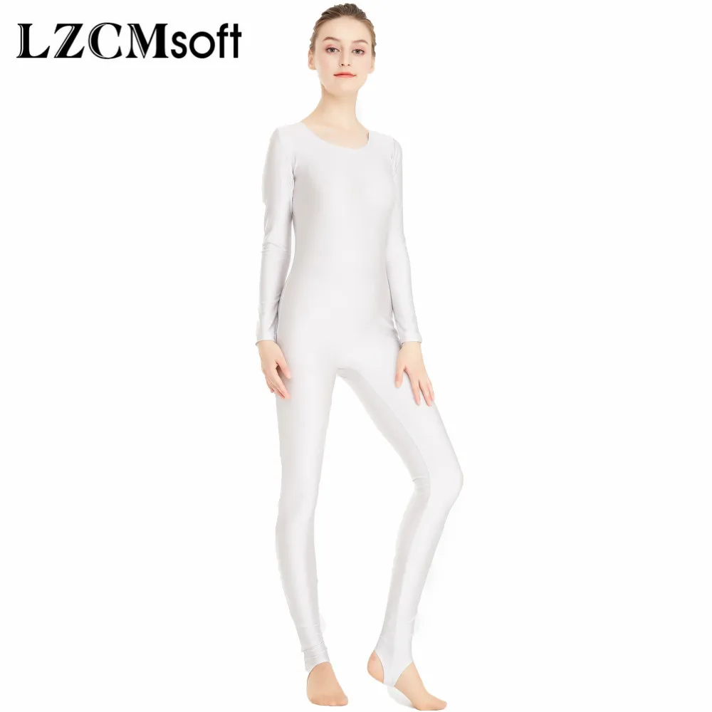 LZCMsoft Ladies Lycra Spandex Full Body Unitard Women Long Sleeve Bodysuit Stage Performance Dance Costume With Stirrups
LZCMsoft Ladies Lycra Spandex Full Body Unitard Women Long Sleeve Bodysuit Stage Performance Dance Costume With Stirrups