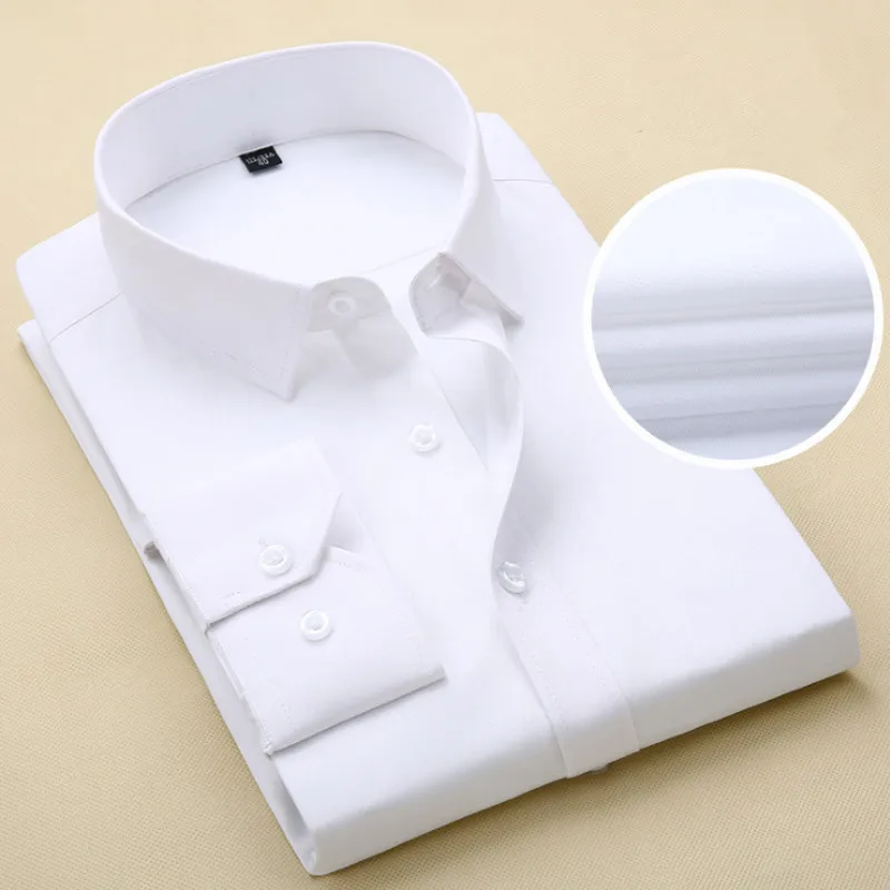 2019 White solid Fashion Shirts High quality Long sleeves Men Shirts Slim fit soft Formal shirts Male Business casual shirts
2019 White solid Fashion Shirts High quality Long sleeves Men Shirts Slim fit soft Formal shirts Male Business casual shirts